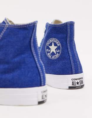 converse bleu jeans