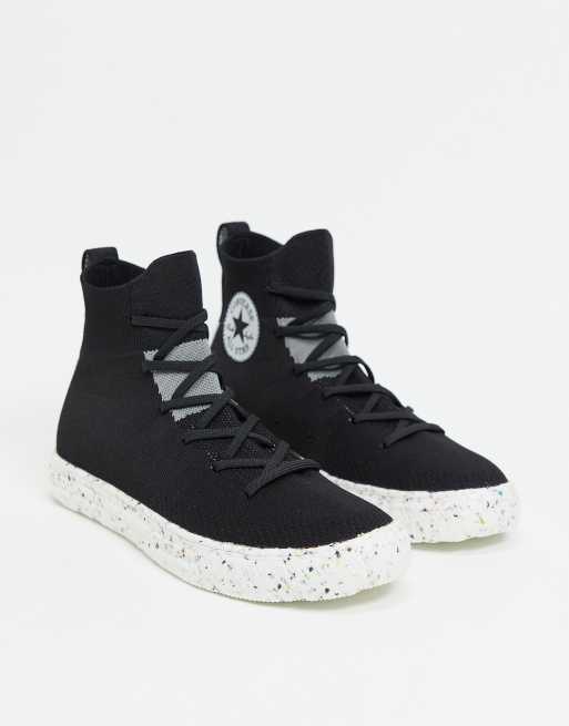 Converse Chuck Taylor All Star Renew Crater knit sneakers in black ASOS