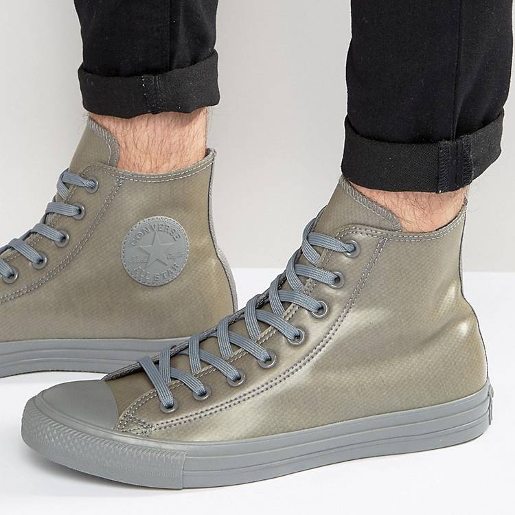 Converse Chuck Taylor All Star Rubber Sneakers In Gray 153801C-048 | ASOS