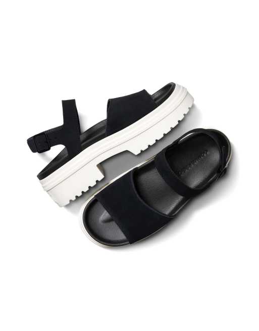 Converse Chuck Taylor - All Star - Sandalen met hak in wit met zwarte zool met profiel, 2 van 4