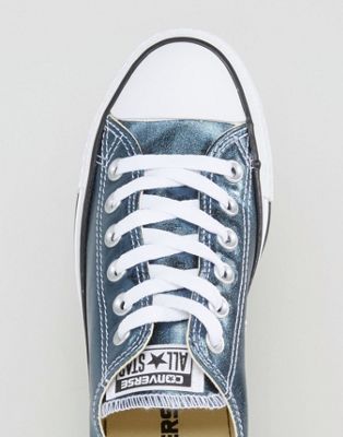 Converse - Chuck Taylor All Star - Scarpe da ginnastica di tela metallizzate  blu | ASOS