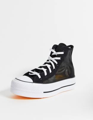 chuck taylor all star see thru high top