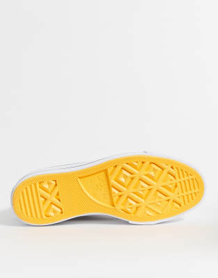 converse yellow platform