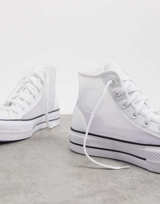 white chuck taylor all star lift platform sneakers