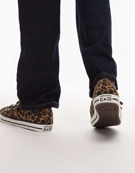 Converse Chuck Taylor - All Star - Sierlijke Mary Jane schoenen in luipaardprint, 3 van 5