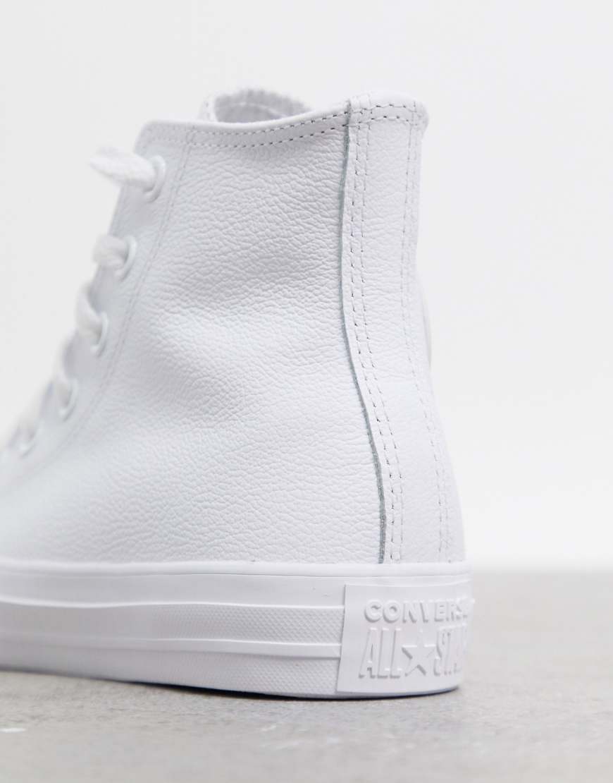 converse bianche alte pelle converse bianche alte pelle