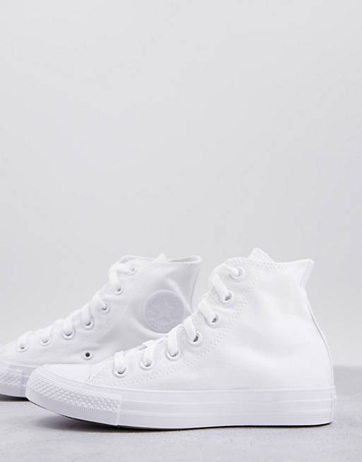 Converse - Chuck Taylor All Star - Sneakers alte bianco monocromatico