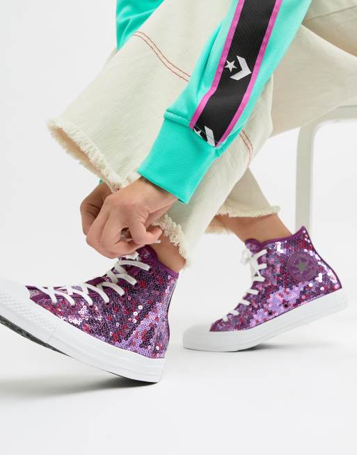 Converse con store paillettes online