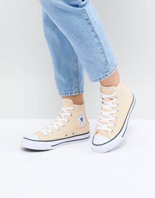 converse all star gialle alte