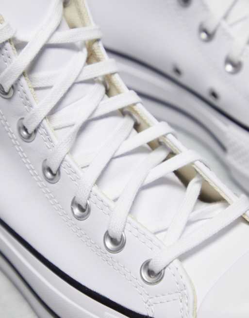 Converse pelle bianche outlet alte