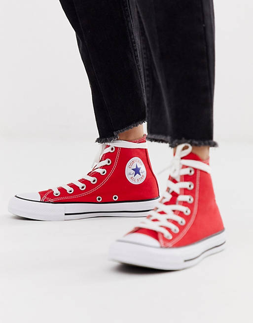 Converse - Chuck Taylor All Star - Sneakers alte rosse | ASOS فافو شامبو