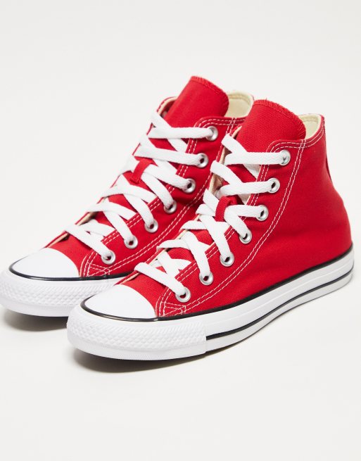 Converse Chuck Taylor All Star Sneakers alte rosse ASOS