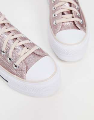 converse rosa glitter