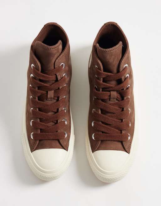 Converse Chuck Taylor All Star sneakers i brun og creme, 3 af 5