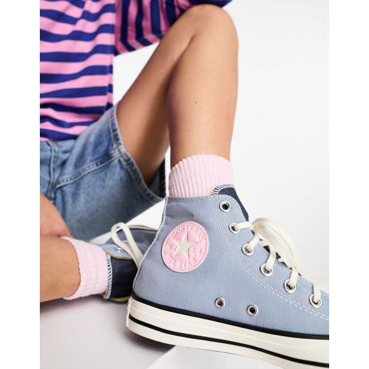 Habitar Mil millones Náutico Converse Chuck Taylor All Star sneakers in blue denim | ASOS