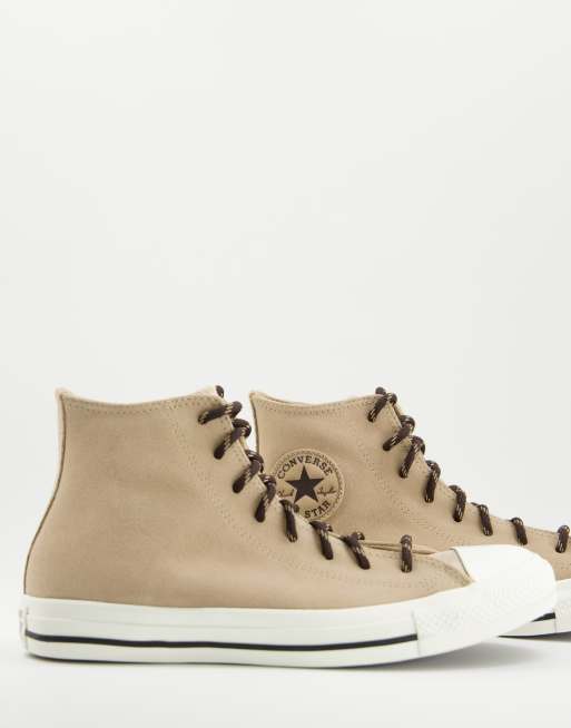 Converse Chuck Taylor All Star Sneakers in camoscio color sabbia