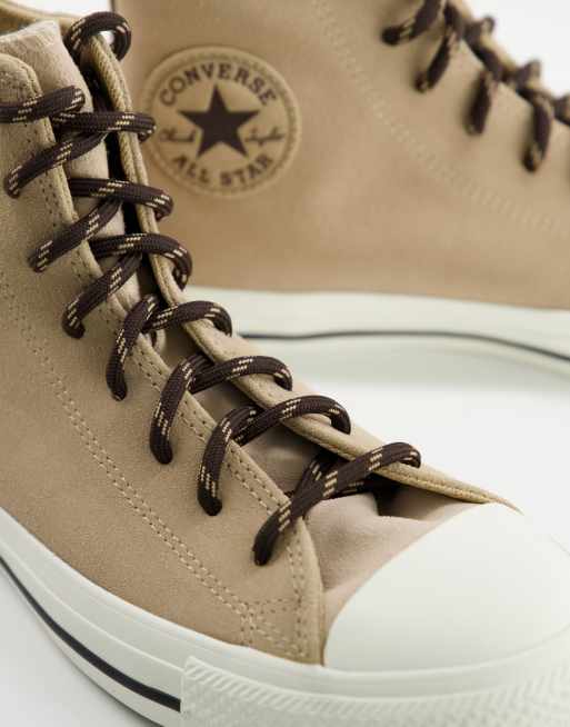 Converse Chuck Taylor All Star Sneakers in camoscio color sabbia