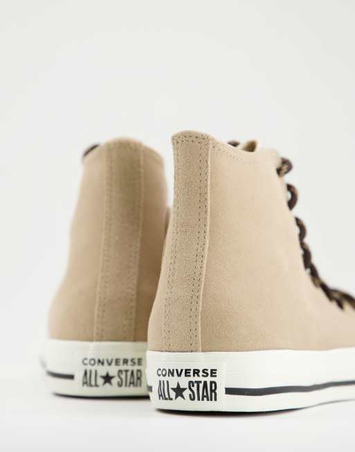 Converse Chuck Taylor All Star Sneakers in camoscio color sabbia