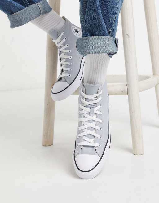 Grey converse outlet asos