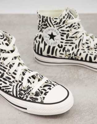 white cheetah converse