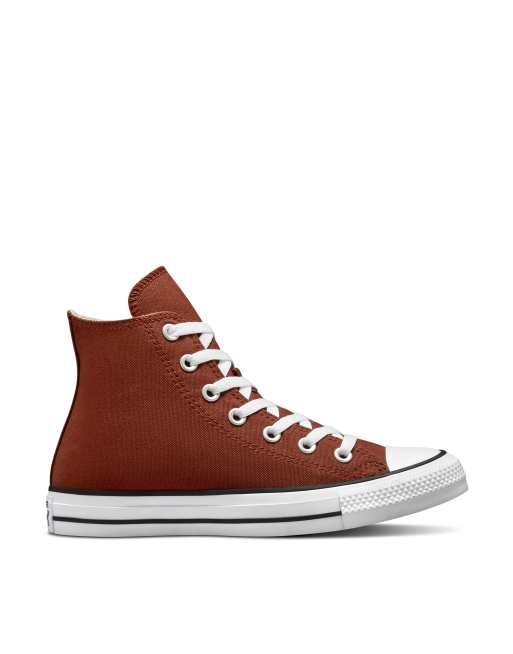 Converse, Shoes, Converse All Stars Brown Leather Low Tops Sneakers