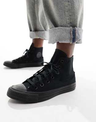 Converse Chuck Taylor All Star Sneakers In Triple Black