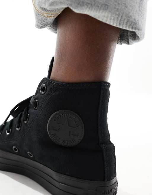 Converse all on sale star triple black