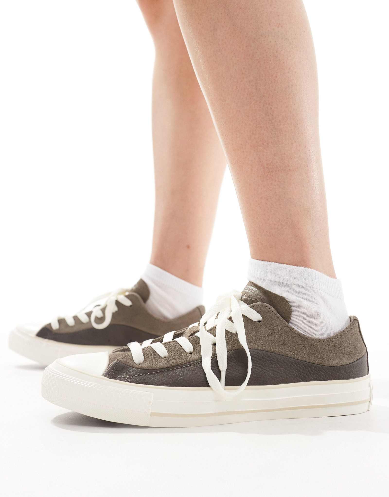 Двухцветные коричневые кеды Converse Chuck Taylor All Star