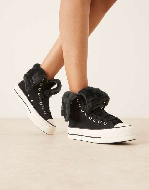 Converse - Chuck Taylor - All Star - Sneakers met omslag in zwart - view 1