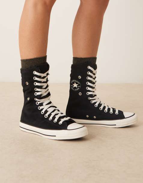 Converse - Chuck Taylor All Star - Sneakers met omslag in zwart - view 1