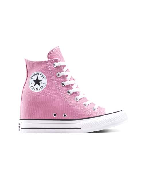 Converse Chuck Taylor - All Star - Sneakers met sleehak in cliffside rose/wit/zwart