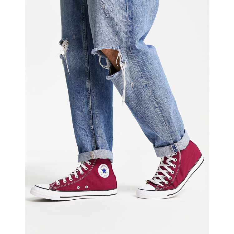 Converse all 2025 star alte bordeaux