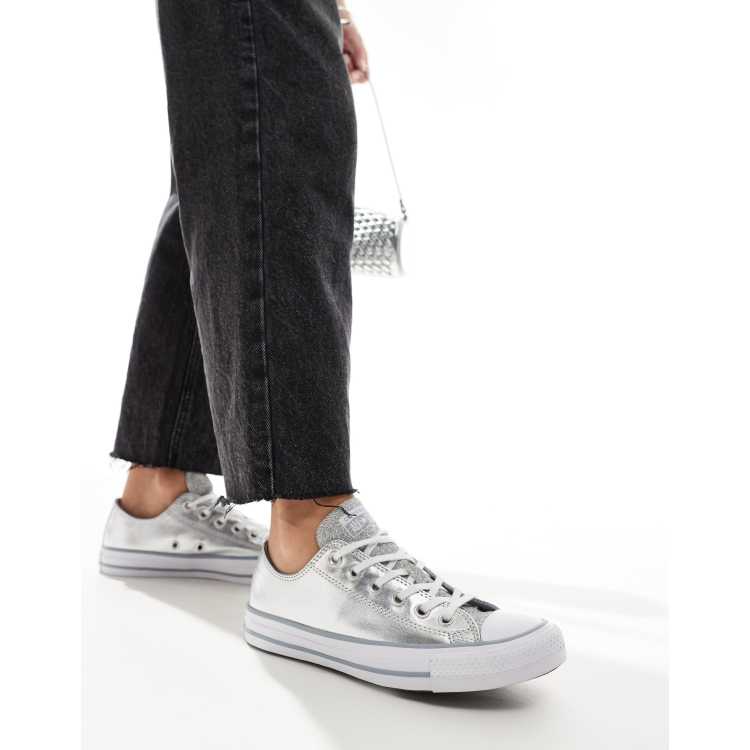 Converse Chuck Taylor All Star Sparkle sneaker in silver