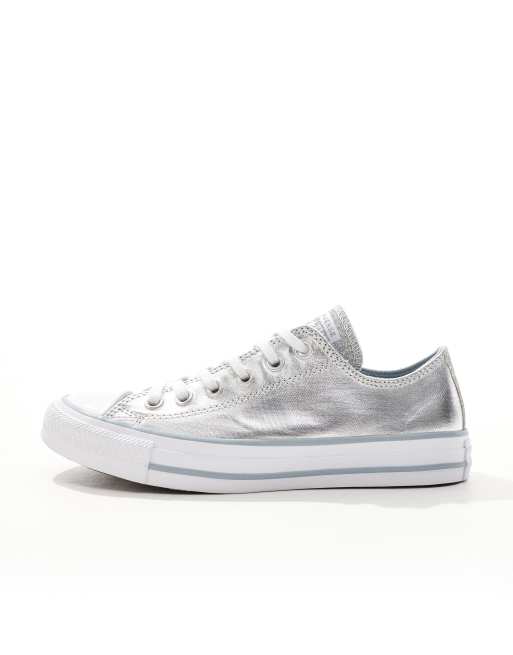 Converse Chuck Taylor All Star Sparkle sneaker in silver 