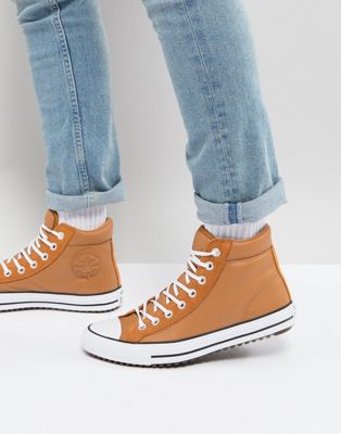 Converse - Chuck Taylor All Star Street 157494C237 - Sneakers alte color  cuoio | ASOS