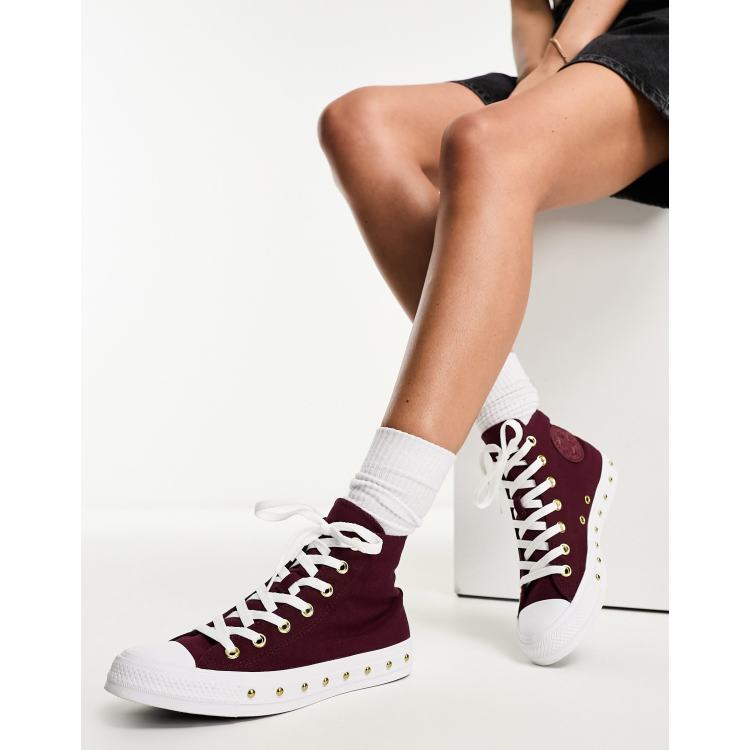 Dark purple hot sale chuck taylors