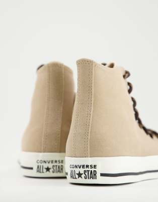 Converse Chuck Taylor - All Star - Suède sneakers in zandkleur | ASOS