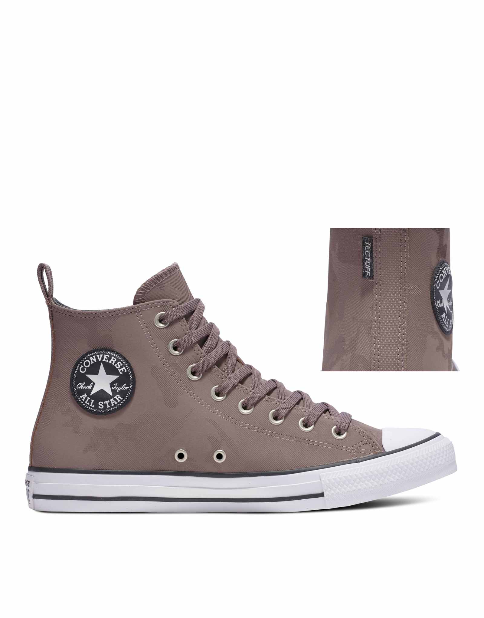 Непромокаемый камуфляж Converse Chuck Taylor All Star tectuff коричневого цвета