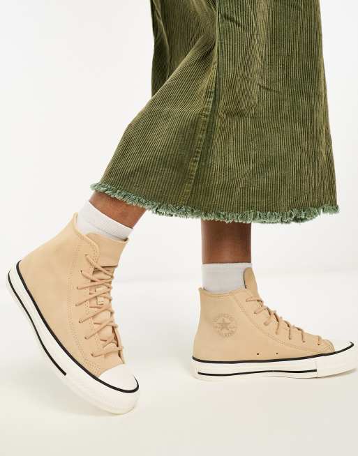 Tan deals converse sneakers