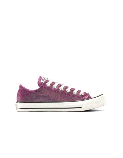 Converse Chuck Taylor All Star trainers in purple sparkle - view 1