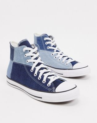 mens blue converse trainers