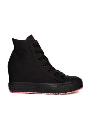 Converse Chuck Taylor All Star Wedge Black Trainers | ASOS
