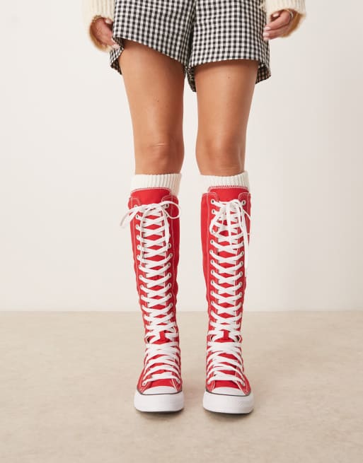 Converse Chuck Taylor All Star XX-HI High Top sneakers in red
