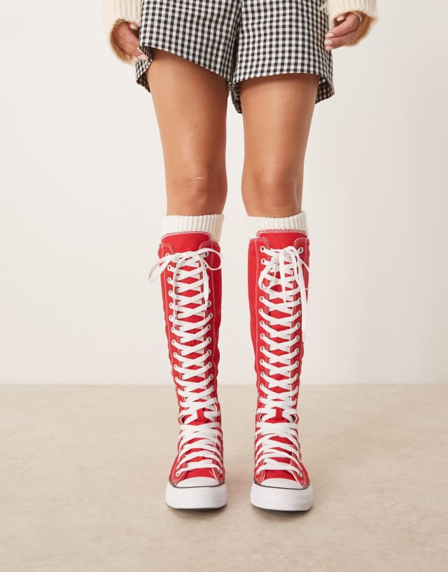 Converse Chuck Taylor All Star XX-HI High Top sneakers in red | ASOS