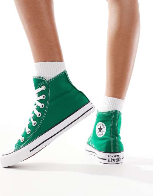 Converse – Chuck Taylor All Star – Zielone buty sportowe do kostki, 3 z 5