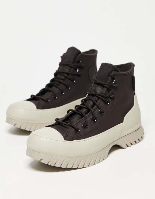 Converse Chuck Taylor Allstar Lugged 2.0 leather Counter Climate  sneakerboots in velvet brown