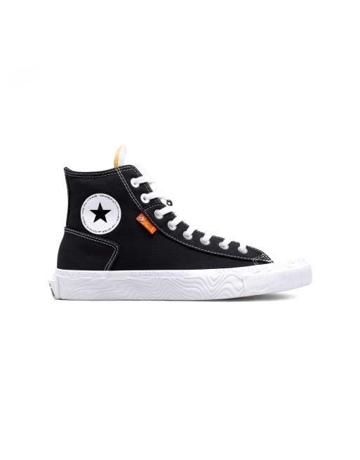 Converse noir cheap et or