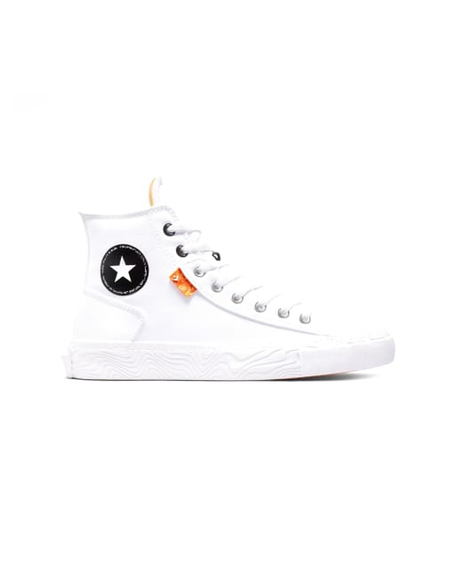 Converse – Chuck Taylor Alt-Star – Canvas-Sneaker in Weiß/Schwarz