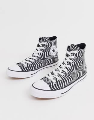 converse noir blanc