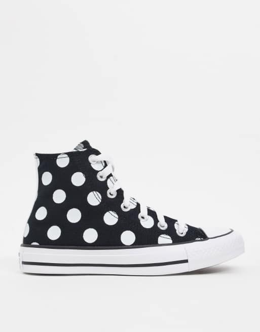 Converse haute hotsell a pois